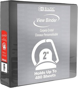 2in D-ring Black binder